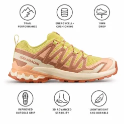 Scarpe da trail Salomon Xa Pro 3D V9 W Endive Burro Almond Cream