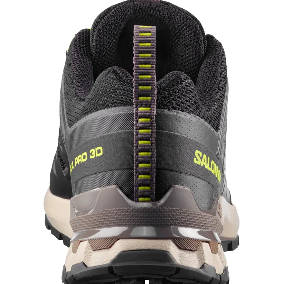Scarpe da trail Salomon Xa Pro 3D V9 Black Dark Gull Gray Acid Lime