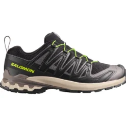 Scarpe da trail Salomon Xa Pro 3D V9 Black Dark Gull Gray Acid Lime