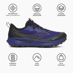 Scarpe da trail Saucony Peregrine 15 Gore-Tex Regal Black