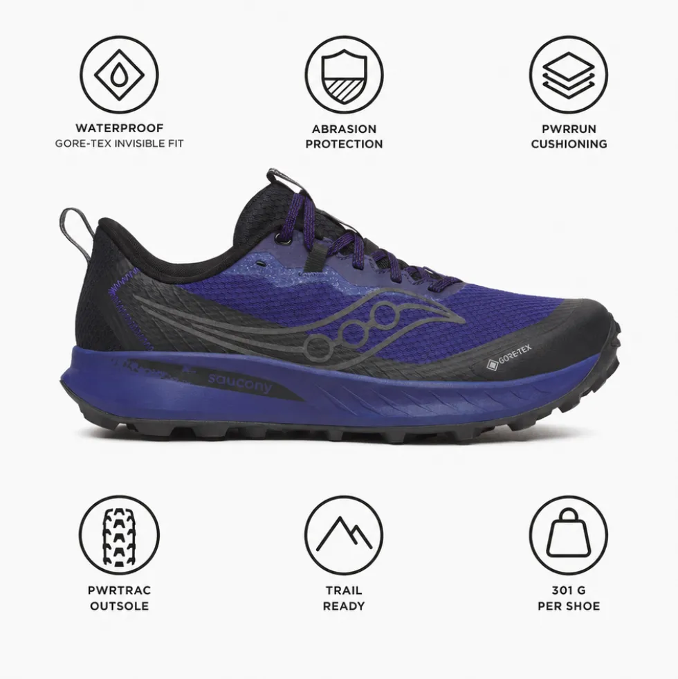 Scarpe da trail Saucony Peregrine 15 Gore-Tex Regal Black