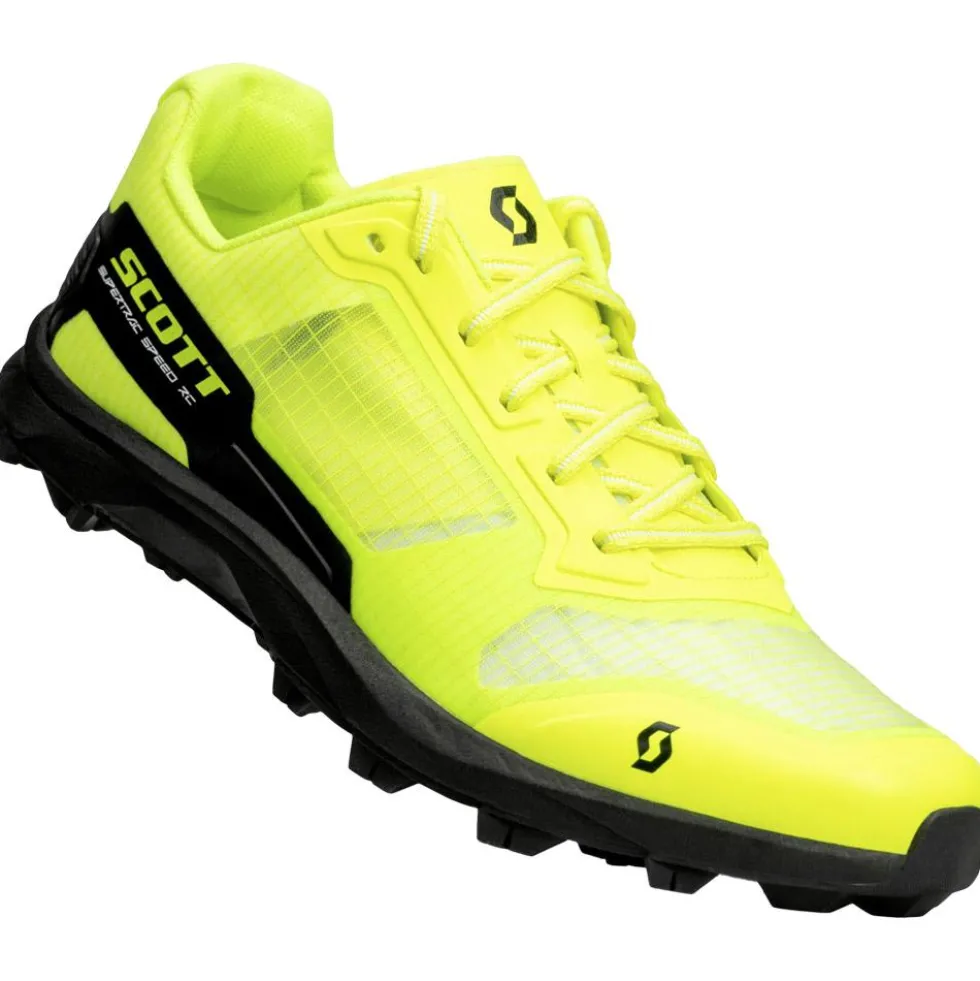 Scarpe da trail Scott Supertrac Speed RC Black Safety Yellow