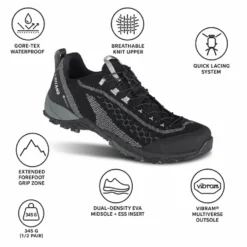 Scarpe escursionismo Kayland Alpha Knit Gore-Tex Black