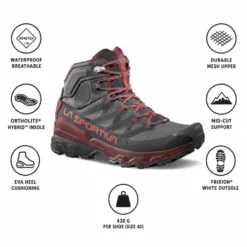 Scarpe escursionismo La Sportiva Ultra Raptor 3 Mid Gore-Tex Carbon Redwood
