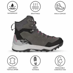 Scarpe escursionismo Lowa Explorer Gore-Tex Mid Ws Grey Pink