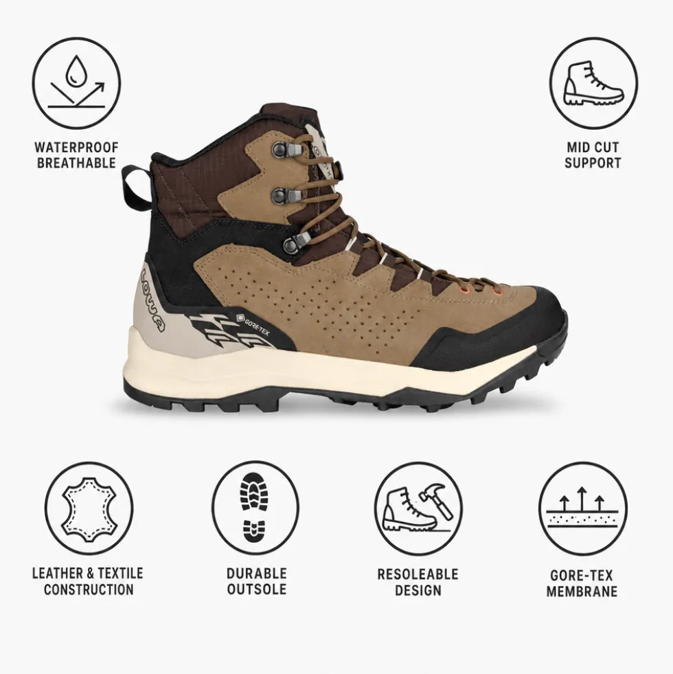 Scarpe escursionismo Lowa Explorer Gore-Tex Mid Humus Brown