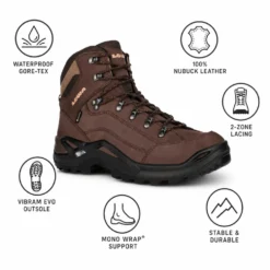 Scarpe escursionismo Lowa Renegade Gore-Tex Mid Espresso
