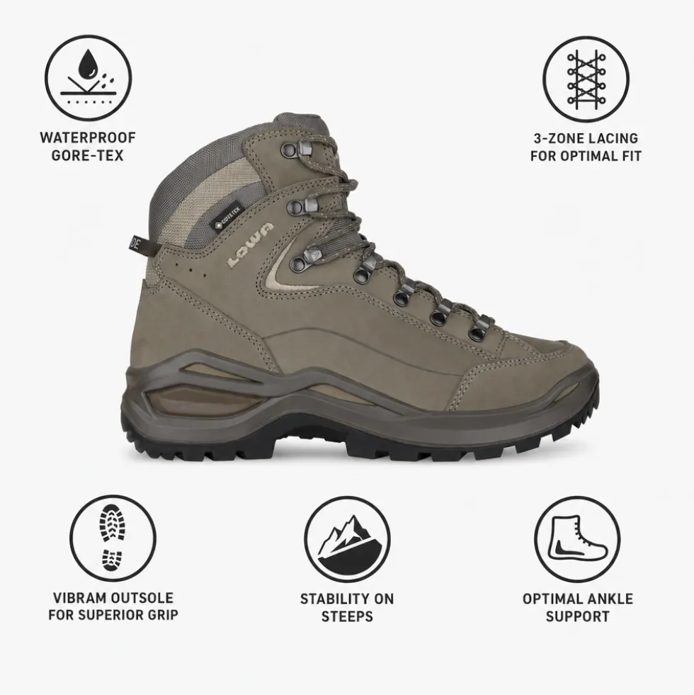 Scarpe escursionismo Lowa Renegade Evo Gore-Tex Mid Ws Stone