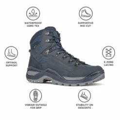 Scarpe escursionismo Lowa Renegade Evo Gore-Tex Mid Navy Blue