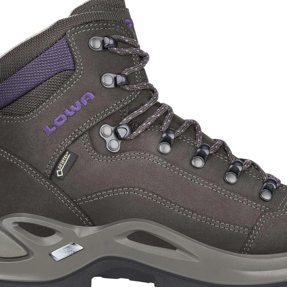 Scarpe escursionismo Lowa Renegade Gore-Tex Mid Ws Slate Black Berry