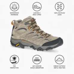 Scarpe escursionismo Merrell Moab 3 Mid Gore-Tex Pecan