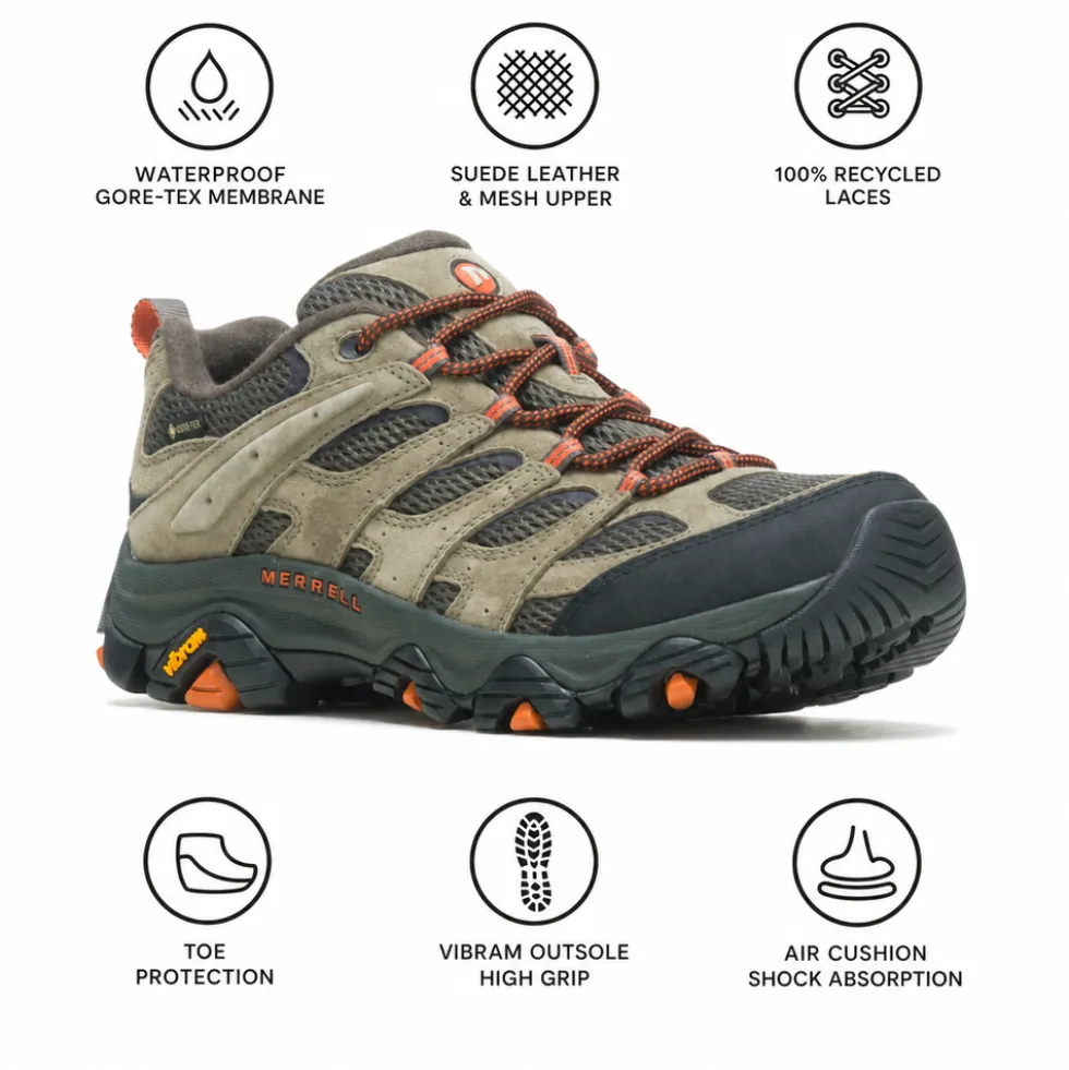 Scarpe escursionismo Merrell Moab 3 Gore-Tex Olive