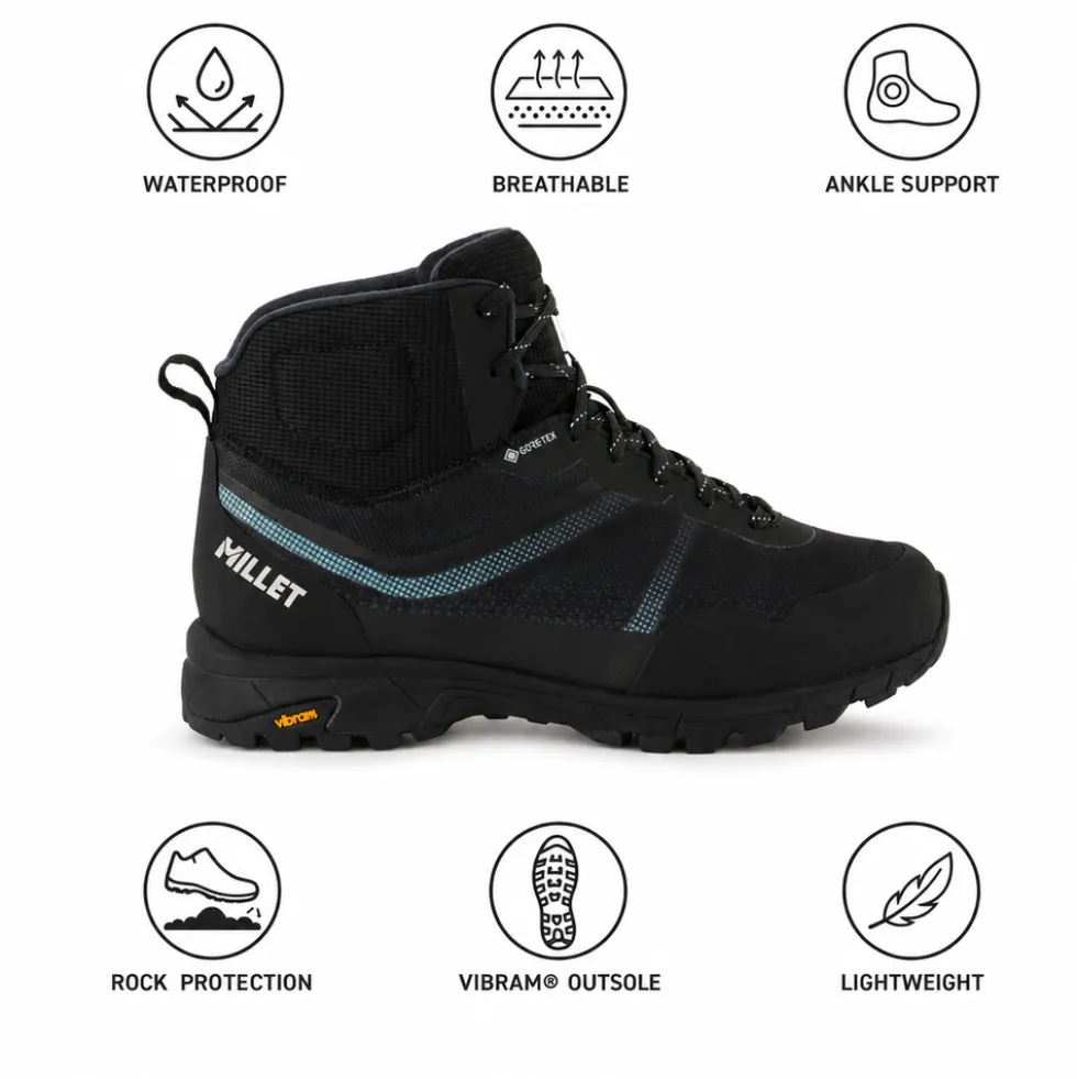 Scarpe escursionismo Millet Hike Up Mid Gore-Tex W Black