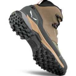 Scarpe escursionismo Salewa Puez Leather Mid Ptx W Bungee Cord Onyx