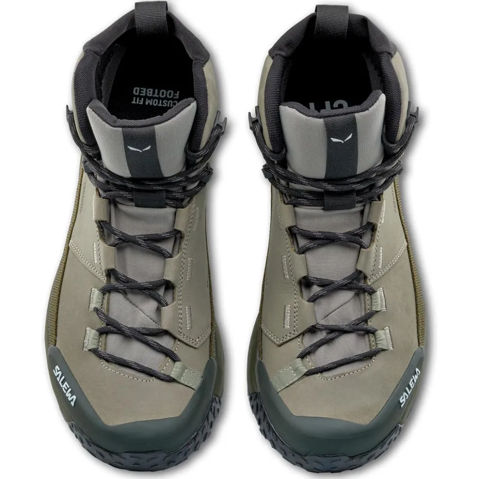 Scarpe escursionismo Salewa Puez Leather Mid Ptx M Shadow Dark Olive