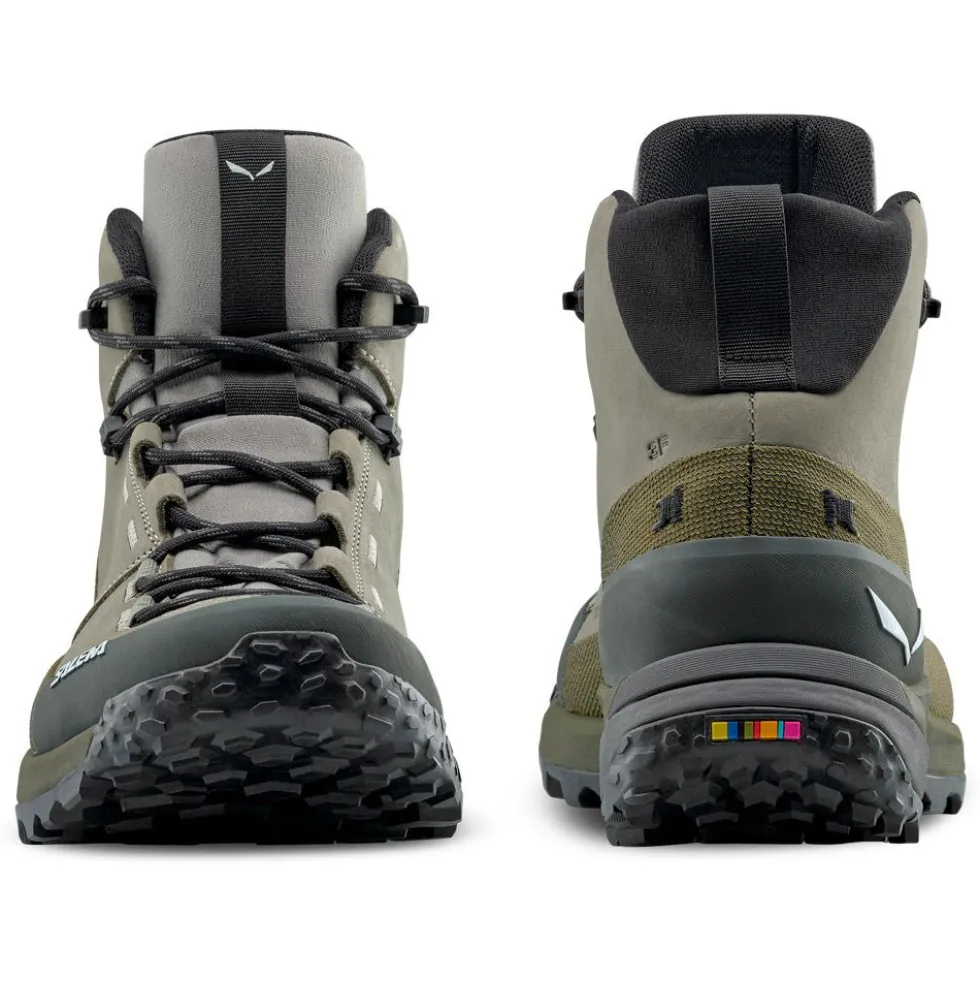 Scarpe escursionismo Salewa Puez Leather Mid Ptx M Shadow Dark Olive