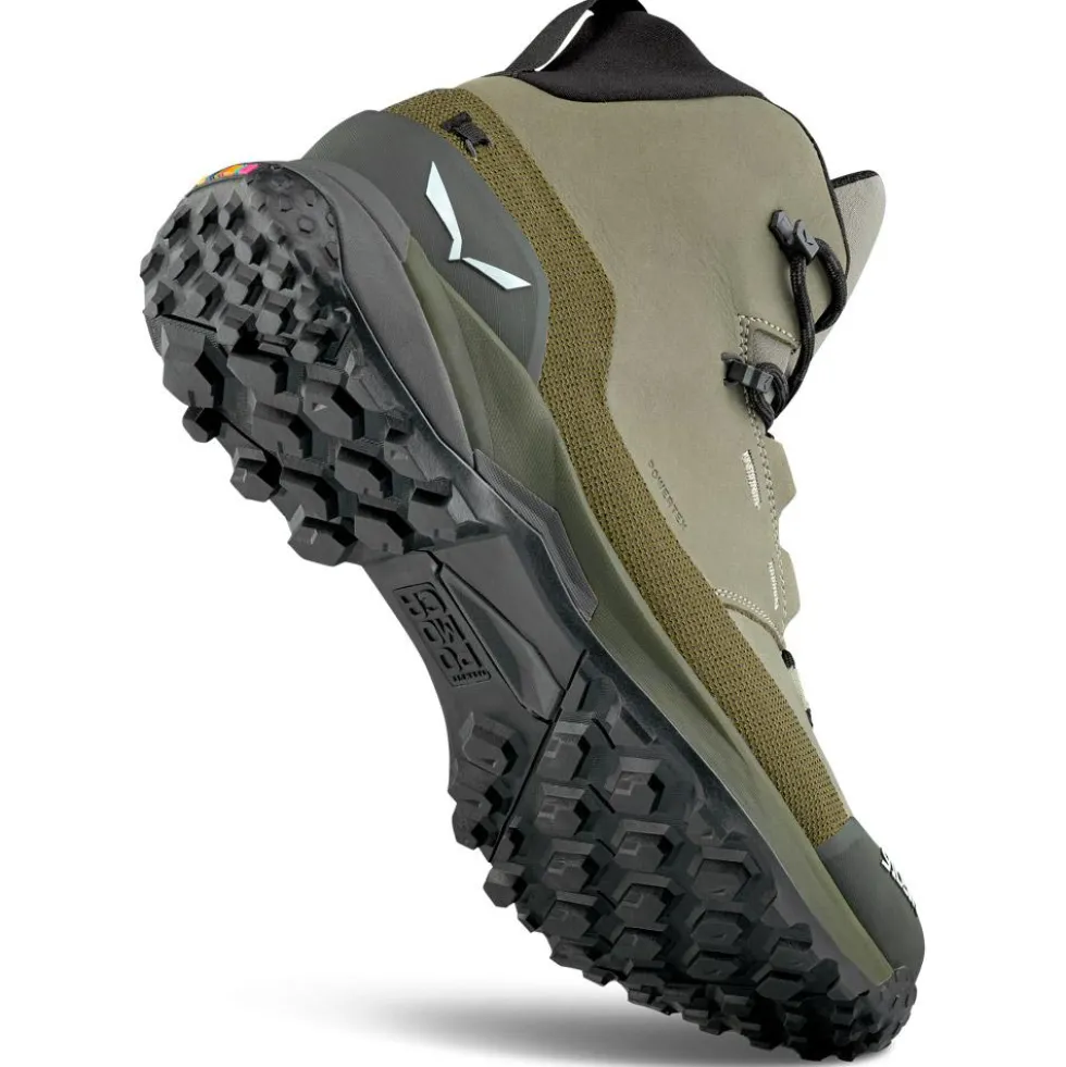 Scarpe escursionismo Salewa Puez Leather Mid Ptx M Shadow Dark Olive