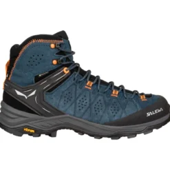 Scarpe escursionismo Salewa Alp Trainer 2 Mid Gore-Tex Denim Fluo Orange