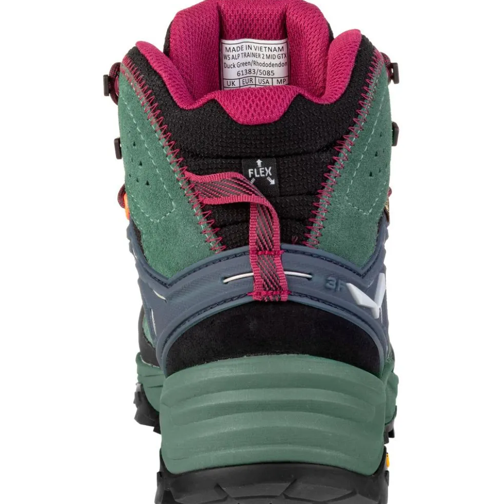 Scarpe escursionismo Salewa Alp Trainer 2 Mid GTX Wmn Duck Green Rhododendon