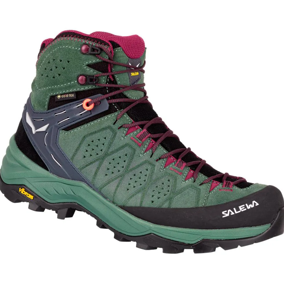 Scarpe escursionismo Salewa Alp Trainer 2 Mid GTX Wmn Duck Green Rhododendon