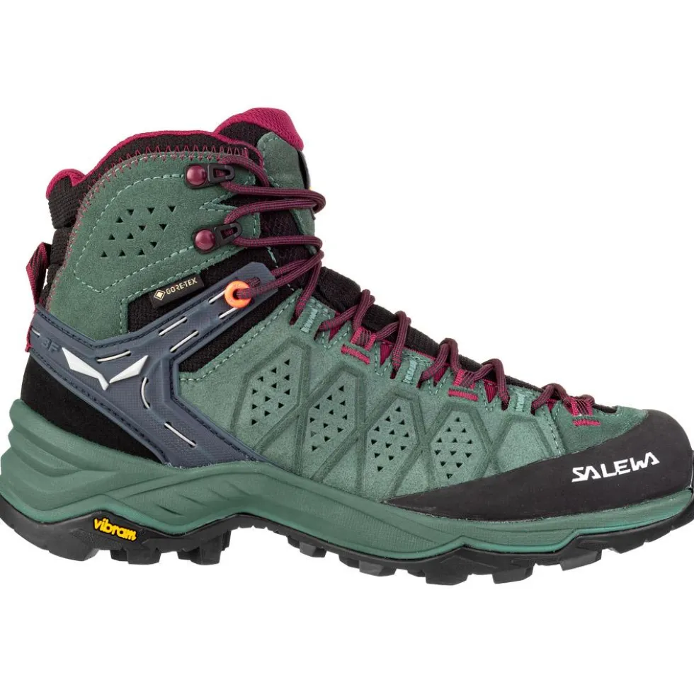 Scarpe escursionismo Salewa Alp Trainer 2 Mid GTX Wmn Duck Green Rhododendon