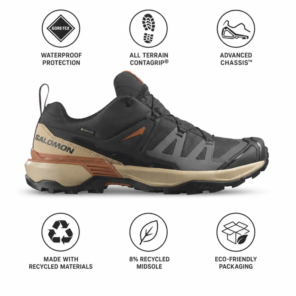 Scarpe escursionismo Salomon X Ultra 360 Gore-Tex Phantom Safari Caramel Cafe