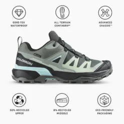 Scarpe escursionismo Salomon X Ultra 360 Gore-Tex W Sedona Sage Black Sea Foam