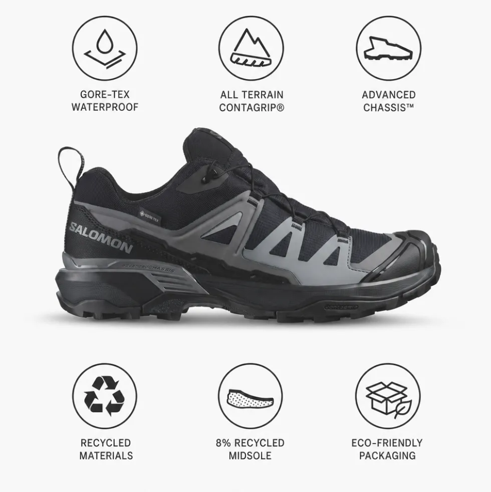 Scarpe escursionismo Salomon X Ultra 360 Gore-Tex Black Magnet Quiet Shade