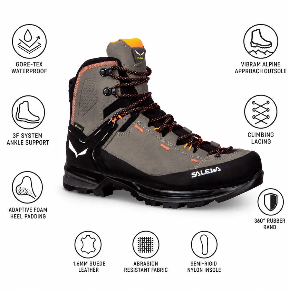 Scarpe trekking e montagna Salewa MTN Trainer 2 Mid Gore-Tex Bungee Cord Black