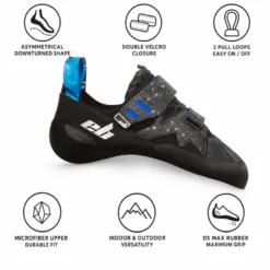 Scarpette arrampicata EB Black Opium 3.0 Noir Bleu