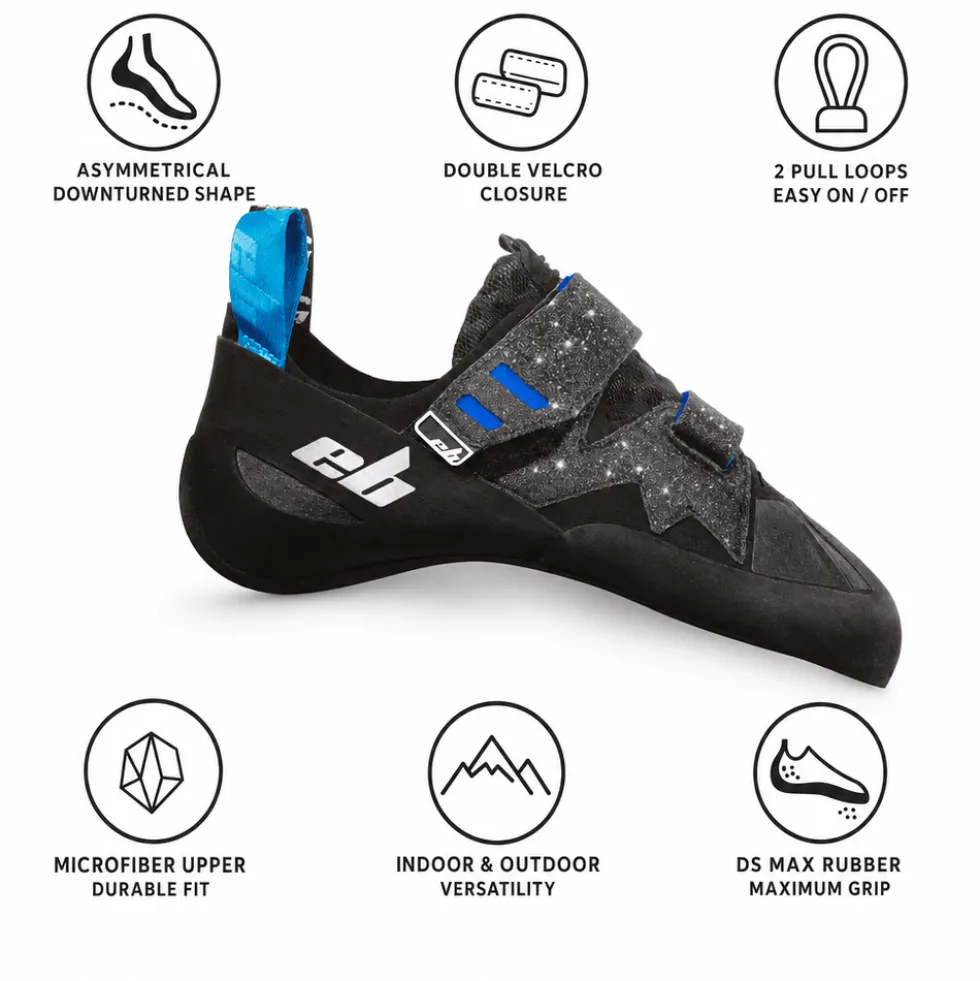 Scarpette arrampicata EB Black Opium 3.0 Noir Bleu