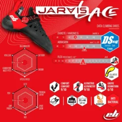 Scarpette arrampicata EB Jarvis Lace Noir Rouge