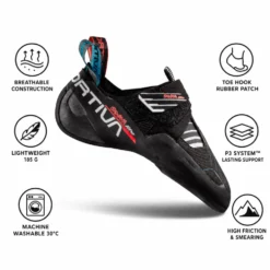 Scarpette arrampicata La Sportiva Skwama Lite Woman Black Malibu Blue