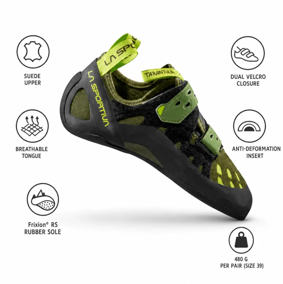 Scarpette arrampicata La Sportiva Tarantula Olive Neon