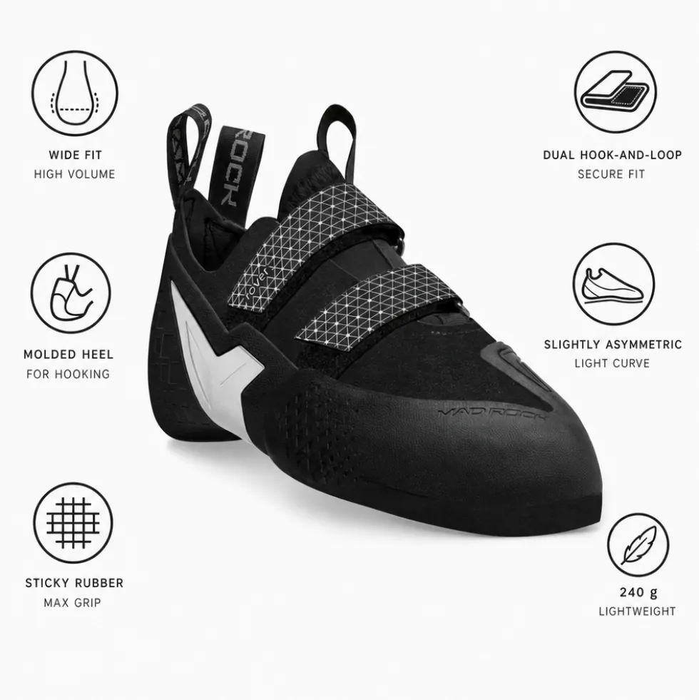 Scarpette arrampicata Mad Rock Rover Black
