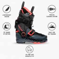 Scarponi da sci alpinismo Dynafit Blacklight W Cinder Fluo Coral