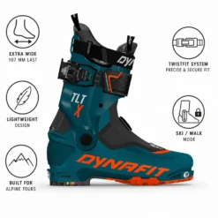 Scarponi da sci alpinismo Dynafit Tlt X Extra Wide Petrol Orange