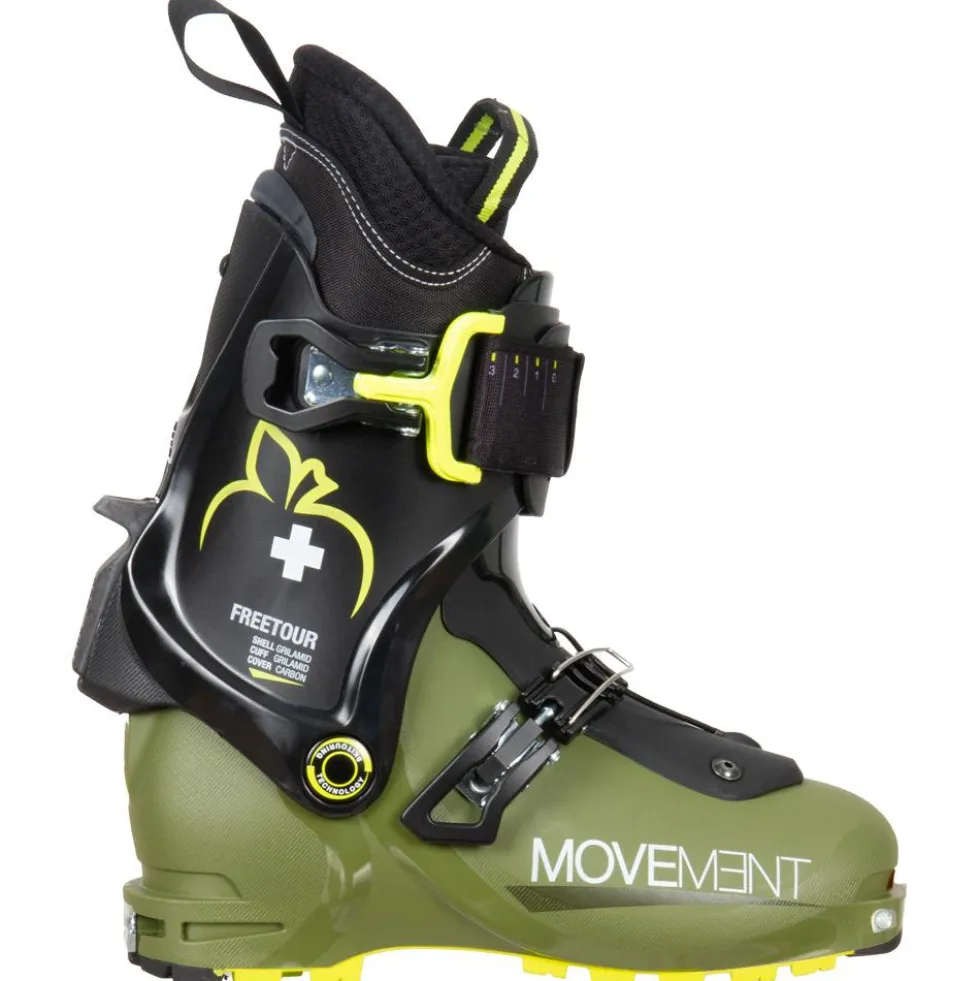 Scarponi da sci alpinismo Movement Freetour Ultralon Olive Black Lime
