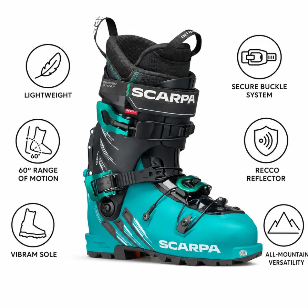 Scarponi da sci alpinismo Scarpa Gea Emerald Black
