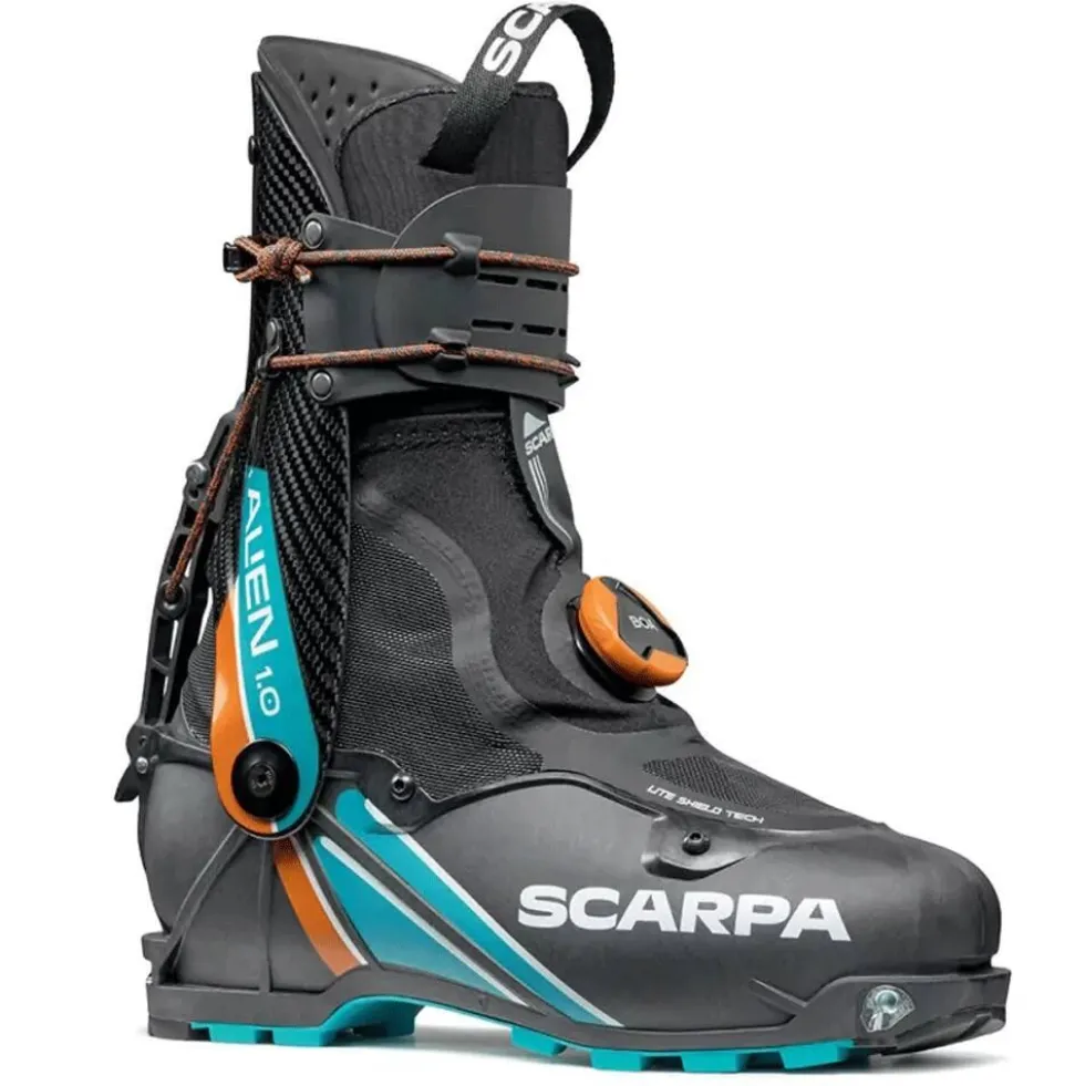 Scarponi da sci alpinismo Scarpa Alien 1.0 Carbon Grilamid Black