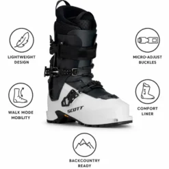 Scarponi da sci alpinismo Scott Orbit White