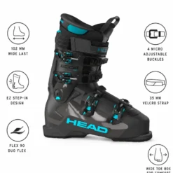 Scarponi da sci Head Edge 90 Hv Anthracite Speedblue