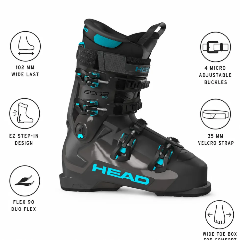 Scarponi da sci Head Edge 90 Hv Anthracite Speedblue