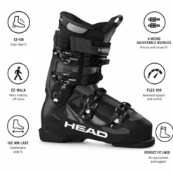 Scarponi da sci Head Edge 100 Hv Black White