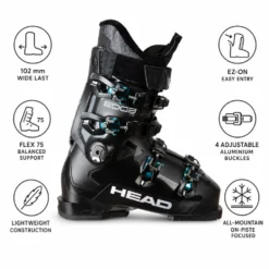 Scarponi da sci Head Edge 75 W Hv Black Turquoise