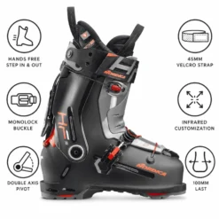 Scarponi da sci Nordica Hf S 130 Gw Black Dark Grey Red