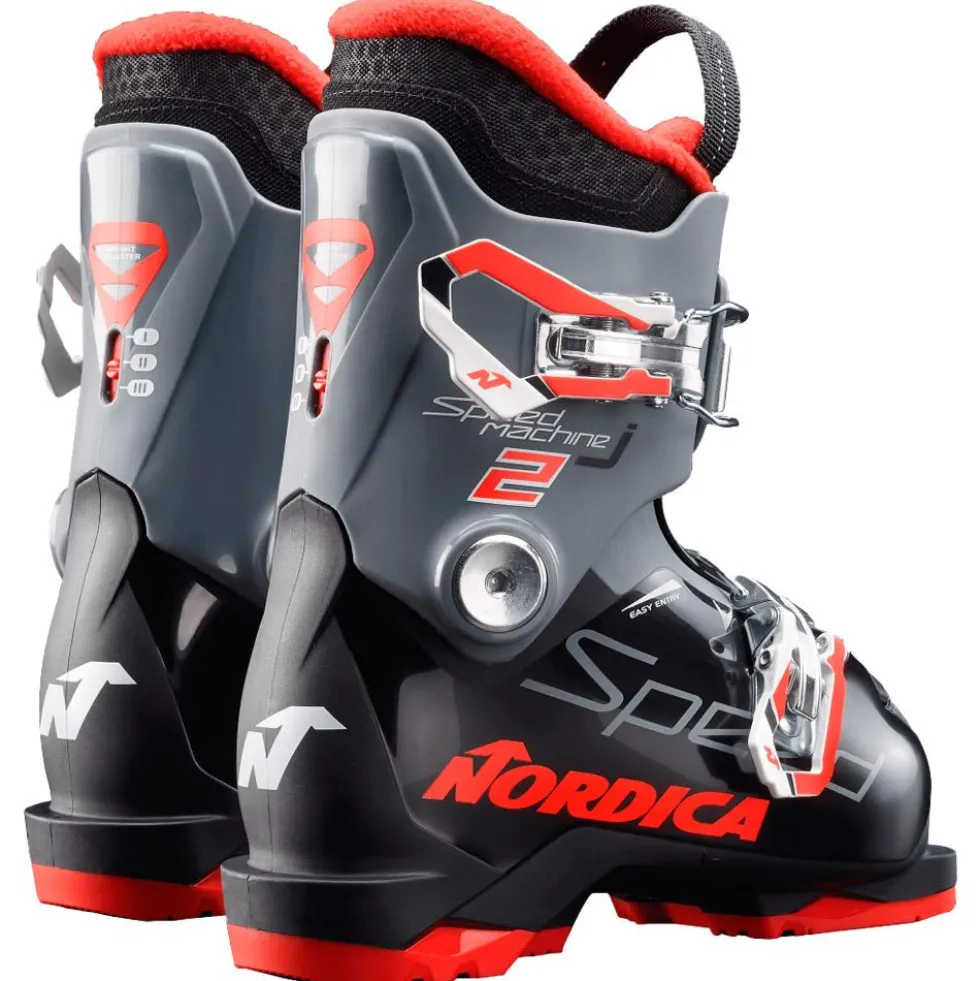 Scarponi da sci Nordica Speedmachine J 2 Black Anthracite Red