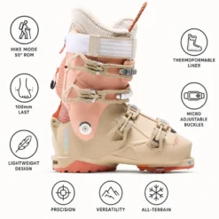 Scarponi da sci Rossignol Alltrack Pro 100 Lt W Gw Earth Peach