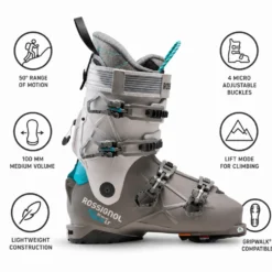 Scarponi da sci Rossignol Alltrack 90 Pro Mv Lt Gw Bronze Light Grey