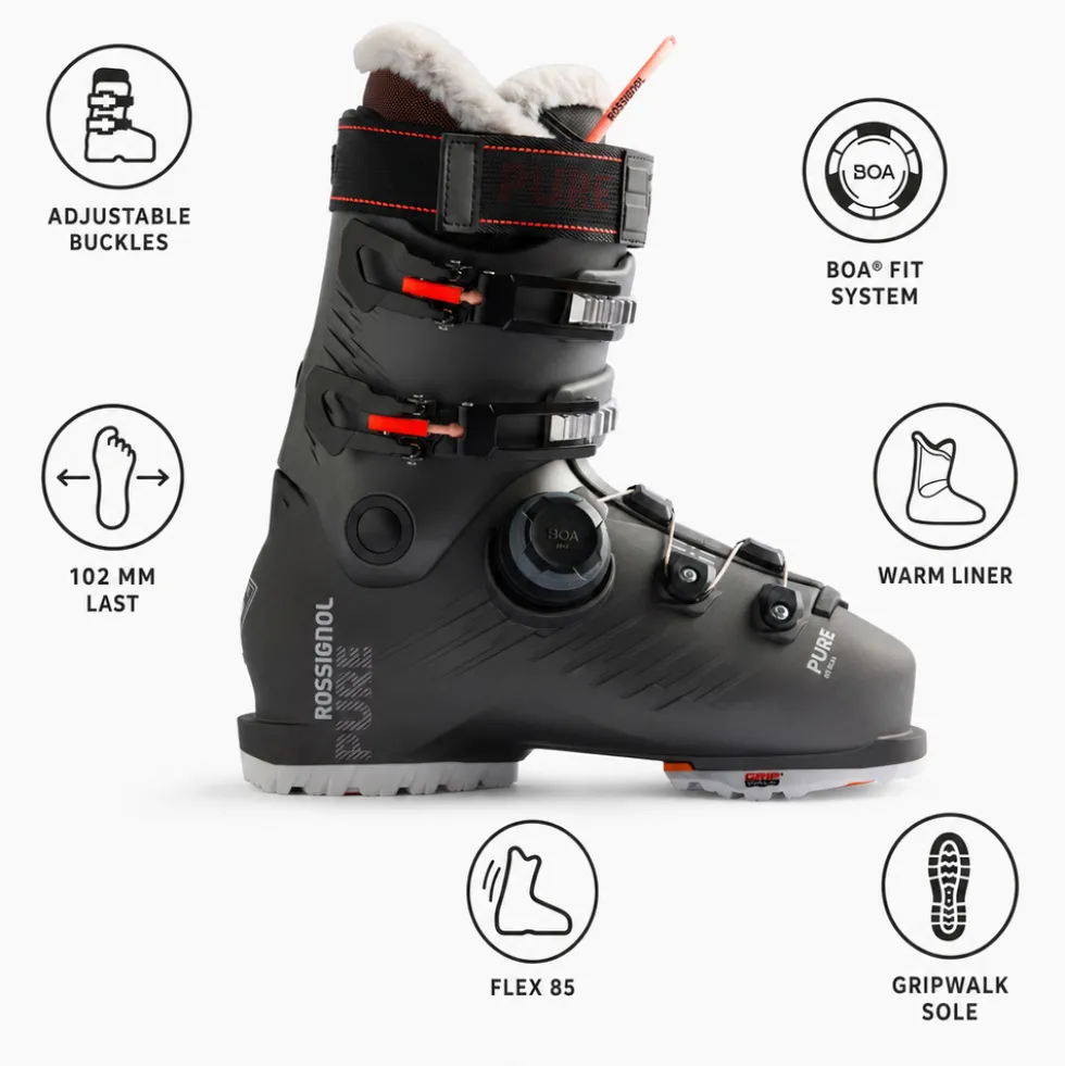 Scarponi da sci Rossignol Pure 85 Boa Gw Dark Grey
